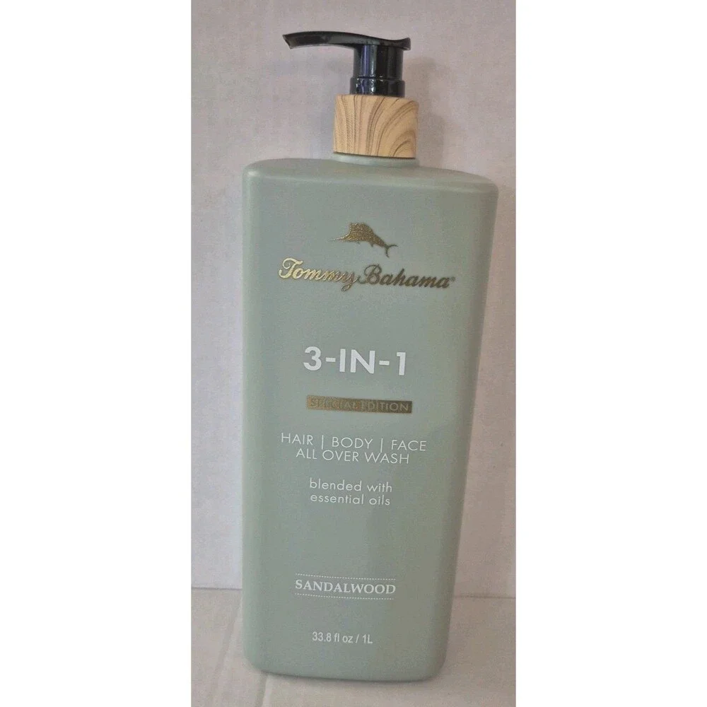 Tommy Bahama 3-in-1 All Over Wash Sandalwood Special Edition Body Hair Face...